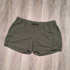 Olive green shorts